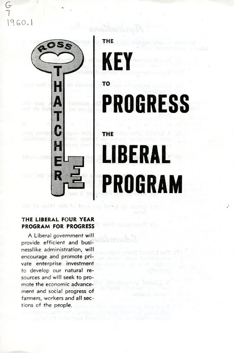 "The Key to Progress:  The Liberal Program", 1960