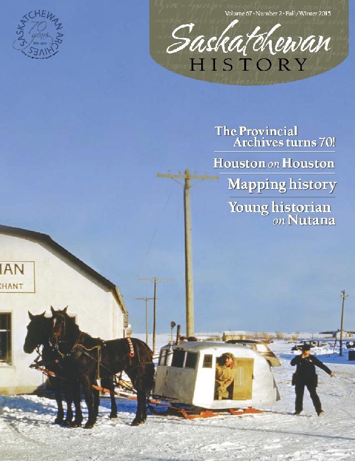Fall 2015 Cover of Saskatchewan History